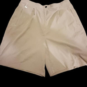Liz GOLF Women's Sz 16 Brown  Golf Shorts Ball Marker Pleated Belt Loops…